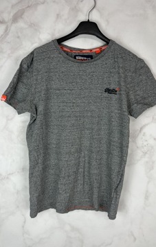 Superdry Szary T-Shirt Męski S 36