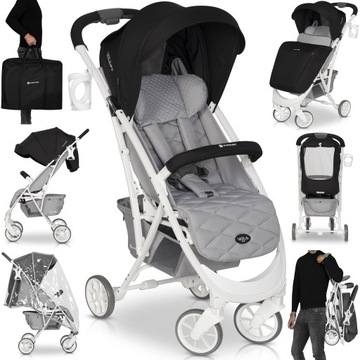 WÓZEK SPACEROWY VOLT PRO DUŻE KOŁA +AKCESORIA 22KG