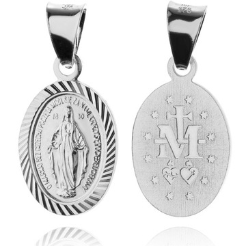 MATKA BOSKA CUDOWNY MEDALIK SREBRNY KOMUNIA