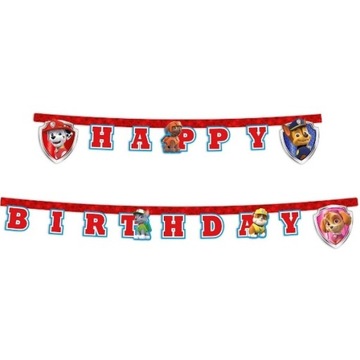 Dekoracja wisząca Psi Patrol Happy Birthday