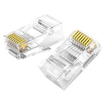 100x Wtyk Wtyczka Końcówka RJ45 8P8C Cat6 Ugreen