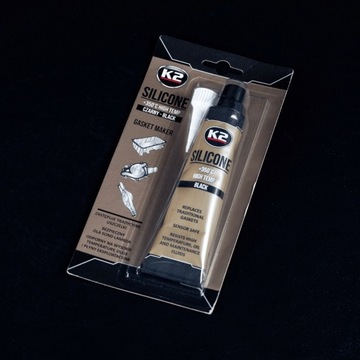 K2 ЧЕРНЫЙ ВЫСОКОТЕМПЕРАТУРНЫЙ СИЛИКОН +350°C 85G