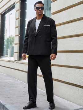 GARNITUR MĘSKI CZARNY SHEIN 3XL
