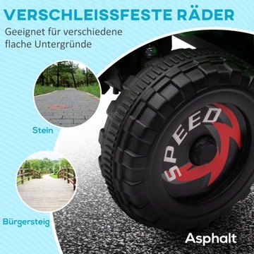 Электрический квадроцикл детский 6В с прицепом, металл, зеленый