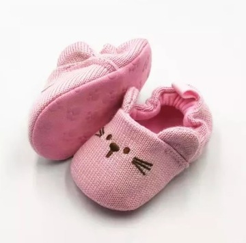 NIECHODKI ТАПОЧКИ на мягкой подошве 17/18 11см РОЗОВЫЕ