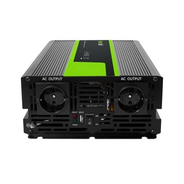 Автомобильный инвертор Green Cell, 24 В, 1500 Вт, 3000 Вт, чистый синус