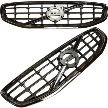 MASKA MŘÍŽKA CHLADIČŮ STŘEDNÍ  VOLVO S60 V60 2010-2013 CHRÓM LESK