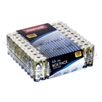 Baterie bateria alkaliczna AA / LR6 Maxell 100 szt