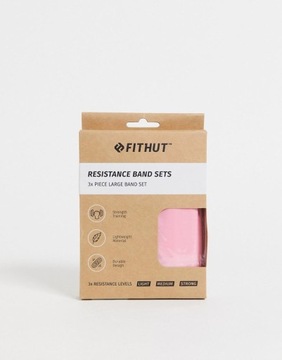 A25446 TAŚMA DO ĆWICZEŃ 3-PAK PINK FITHUT ONE SIZE