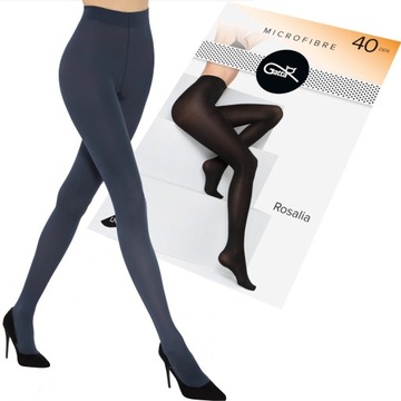GATTA RAJSTOPY ROSALIA MICROFIBRA GŁADKIE 40 den rozmiar 3-M Blu Jeans