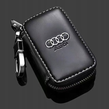 Кожаный чехол для ключей от автомобиля Audi.