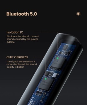 АДАПТЕР AUX BLUETOOTH 5.0 UGREEN Qualcomm aptX