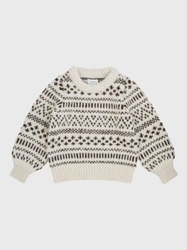 Vero Moda Girl Sweter Kaira 10271981 Beżowy Regular Fit