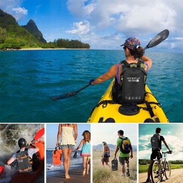 Водонепроницаемый РЮКЗАК ДЛЯ ВОДНЫХ СПОРТОВ 15 Л ТПУ