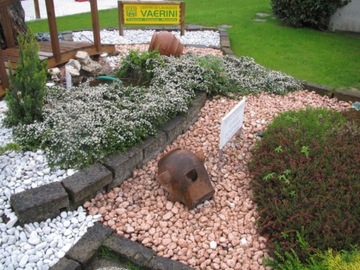 ОБРАЗЕЦ КАМНЯ: Галька Rosso Verona 3-6 см, декоративные камни для сада, 1 кг.