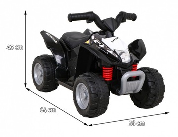 Pojazd Na Akumulator Quad Honda Motor Dla Dzieci