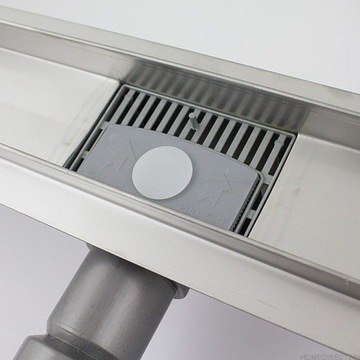Трап для пола Inox 110 см LINE с желобным сифоном