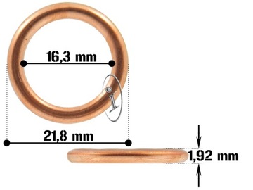 МЕДНАЯ ШАЙБА ВИНТ СЛИВА МАСЛА M16
