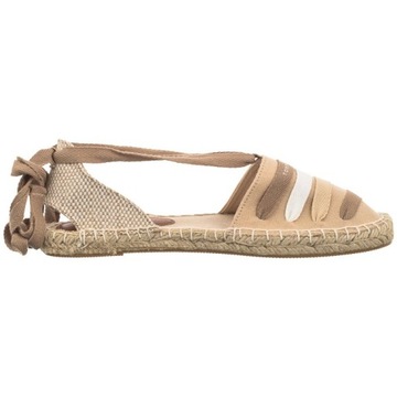 Buty Espadryle Damskie Tommy Hilfiger Flat T3A7 Beige Beżowe