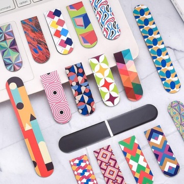 36X МАГНИТНЫЕ ЗАКЛАДКИ МАГНИТЫ ДЛЯ КНИГИ ЦВЕТНЫЕ ЗАЖИМЫ ДЛЯ КНИГИ КУБИЗМ