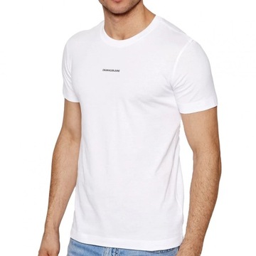 Calvin Klein t-shirt koszulka męska biała J30J318067-YAF L