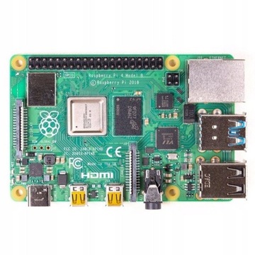 Микрокомпьютер Raspberry Pi WiFi Bluetooth 4x 1,5 ГГц 2 ГБ ОЗУ HDMI 4K
