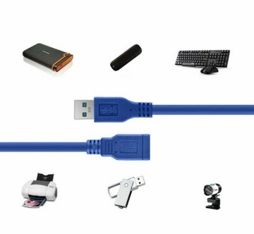 Przedłużacz kabel USB 3,0 AM -AF 1.5m