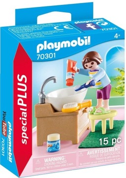 PLAYMOBIL 70301 Dziewczynka Myje Zęby Umywalce