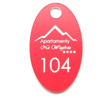 Брелоки для гостиниц ДВУХСТОРОННИЕ НОМЕРА 10 ШТ.