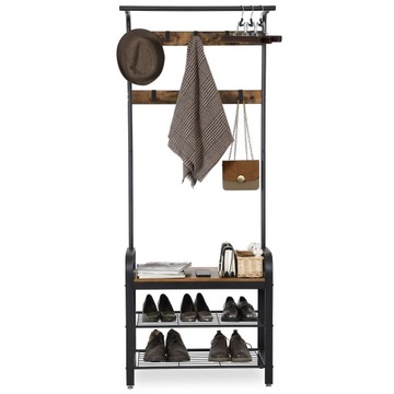 Przedpokój szafka na buty wieszak LOFT rustykalny