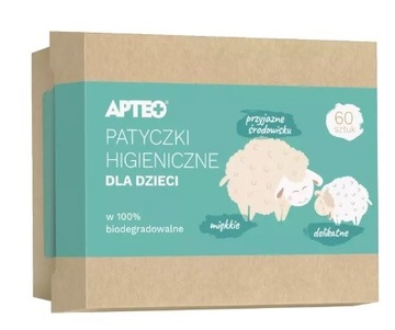 Patyczki higieniczne APTEO CARE d/dzieci 60szt.
