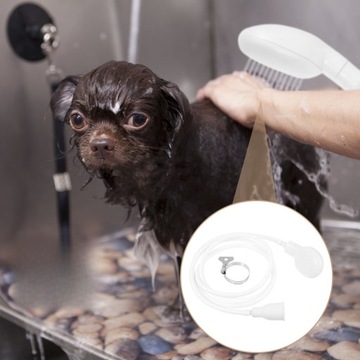 PIES KRAN PRYSZNICOWY UMYWALKA WĄŻ NATRYSKOWY SZYBKOZŁĄCZKA GŁOWICA PRYSZNICOWA