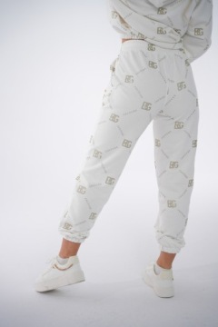 ЖЕНСКИЙ СПОРТИВНЫЙ КОМПЛЕКТ BRANDENBURG HOLO БЕЛОЕ ЗОЛОТО L