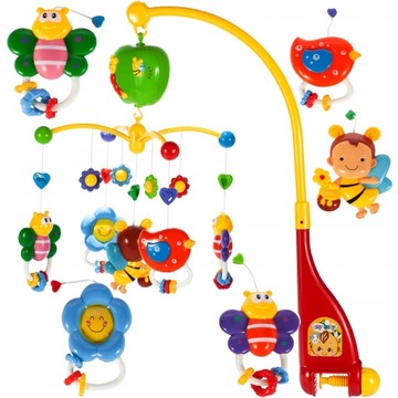 KARUZELKA DO ŁÓŻECZKA Z PSZCZÓŁKAMI I MOTYLKAMI