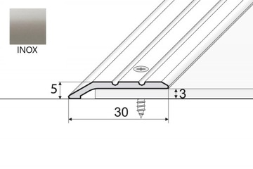 Listwa progowa A01 30mm EFFECTOR INOX 180CM