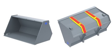 Ковш 2,5 м 2500 литров крепление JCB