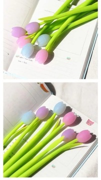 ШАРИКОВАЯ РУЧКА, ОТДЕЛКА ТЮЛЬПАНА, МЕНЯЮЩАЯ ЦВЕТ, ЦВЕТ, ПОДАРОК ​​НА ЖЕНСКИЙ ДЕНЬ