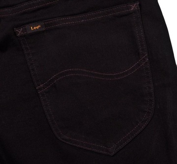 LEE spodnie STRAIGHT regular BLACK jeans DAREN _ W33 L32