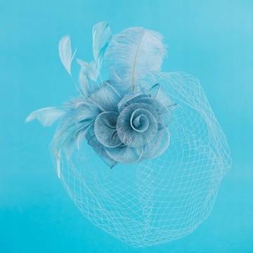 Чародейка с вуалью, перьями, цветком, зажимом, элегантным льняным свадебным колпаком