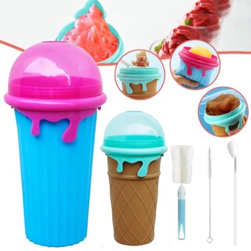 SLUSHY MAKER, KUBEK DO ROBIENIA SLUSHY, SILIKONOWY KUBEK DO ROBIENIA SLUSHY