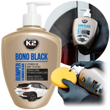 K2 Bono Black для резины и пластика черный 500 мл