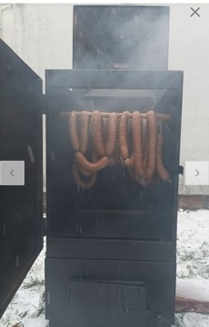XXL МЕТАЛЛИЧЕСКАЯ КУРИЛЬНИЦА. Печь НОВАЯ, трубы КОМПЛЕКТ.