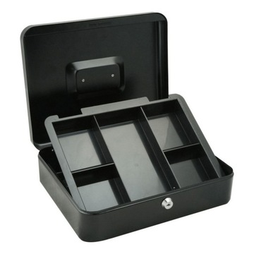 МЕТАЛЛИЧЕСКАЯ КАССЕТА ДЛЯ ДЕНЕГ, БАНКНОТ, СЕЙФ, КЛЮЧ, ЯЩИК, ШКАФНИК + КЛЮЧИ