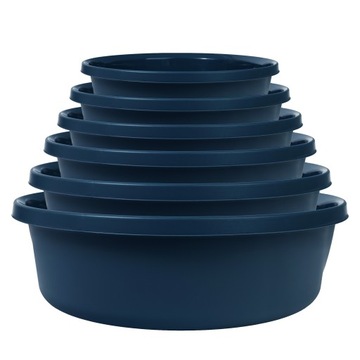 ПЛАСТИКОВАЯ ЧАША 14 Л, КРУГЛАЯ, ТЕМНО-СИНЯЯ