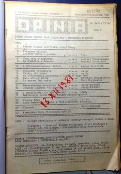 OPINIA Nr 9-10 [53-54] (Wrzesień-Październik) 1981