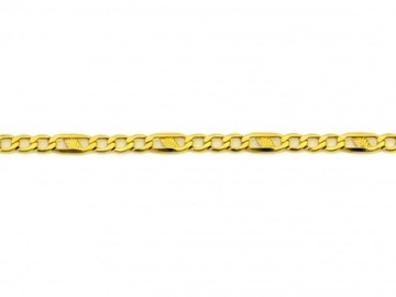 Bransoletka złota pr.585 łańcuszkowa figaro męska 4.2mm 2.08g klasyczna