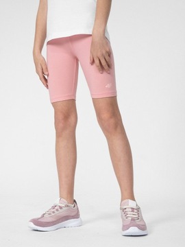 DZIEWCZĘCE LEGGINSY KOLARKI BAWEŁNA 4F r. 158