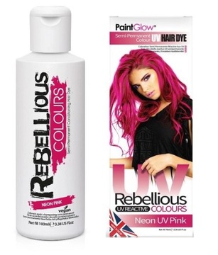 Halloween Farba UV Do Wł.Toner PaintGlow Pink 100