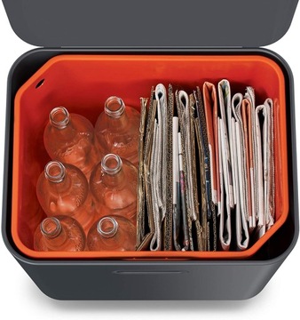 Бункер для сортировки мусора 60 л графитовый Totem Max Joseph Joseph