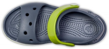 Легкие детские сандалии Crocs на липучке 24-25